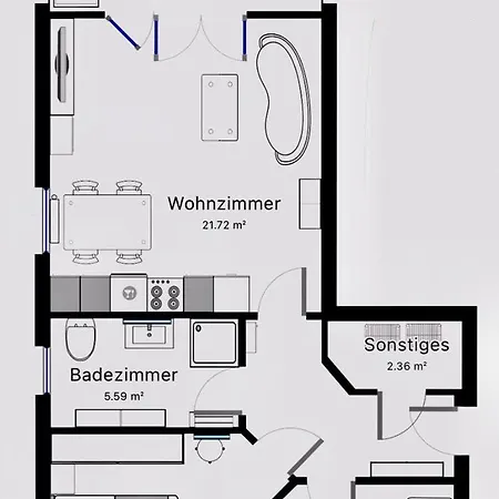 아파트 Ferienwohnung Strandlaeufer *
